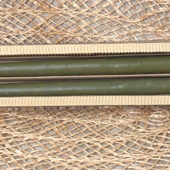 Vance Kitira 16” TIMBER TAPERS Moss Green Gift Box of 2 Candles - Picture 4 of 10